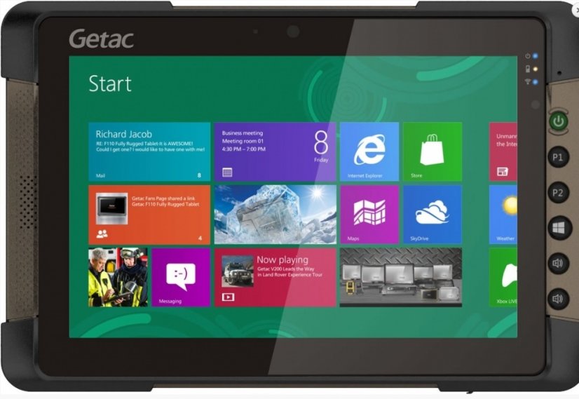 Getac T800 G2, 8,1 - 1280x800 Touch Atom x7-Z8750 8GB 128GB SSD 4G GPS W10 Pro