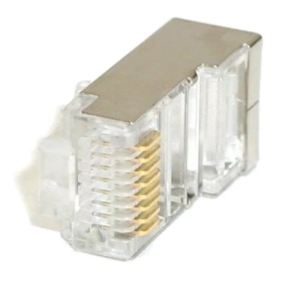 50-pack, Datacom RJ45, CAT6, STP, 8p8c stíněný, na drát