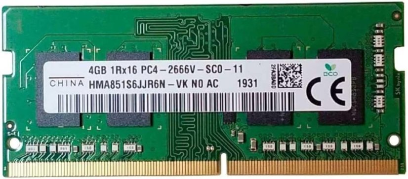 SK Hynix 4GB DDR4 2666 MHz CL19 SODIMM SK Hynix 4GB DDR4 2666 MHz CL19 SODIMM