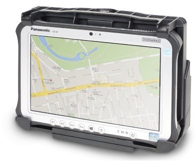 Gamber Johnson charging-/communication station, Ethernet 1x, USB 3.0 2x, RS232 1x, HDMI 1x, VGA 1x, VESA 75