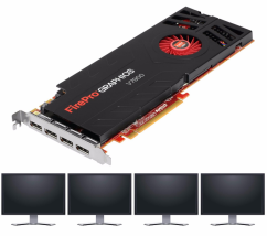 AMD FirePro V7900, 2GB 2048MB GDDR5 PCIe x16 - 4x 4K LCD
